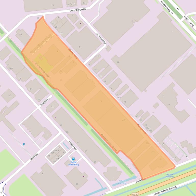 Kaart van postcodegebied 4104BC.