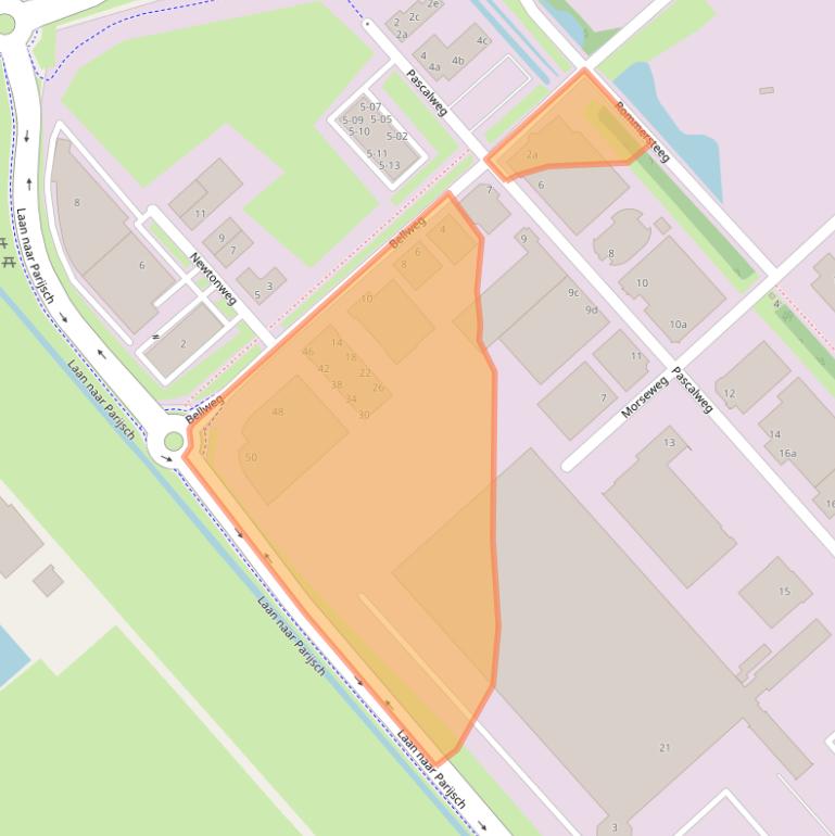 Kaart van postcodegebied 4104BJ.