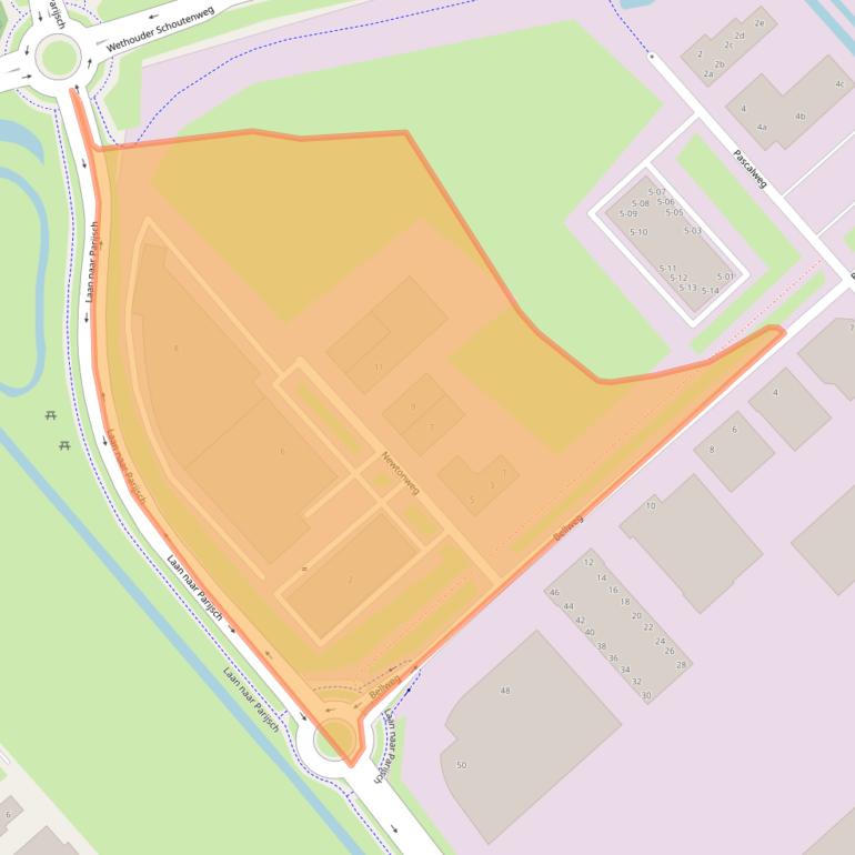 Kaart van postcodegebied 4104BK.