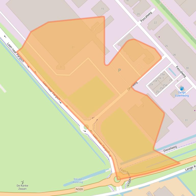 Kaart van postcodegebied 4104BM.