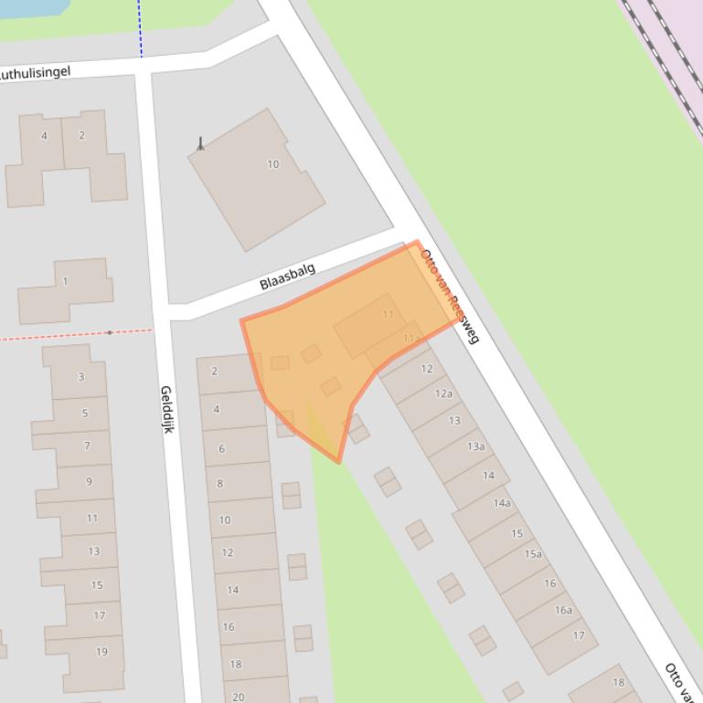 Kaart van postcodegebied 4105AC.