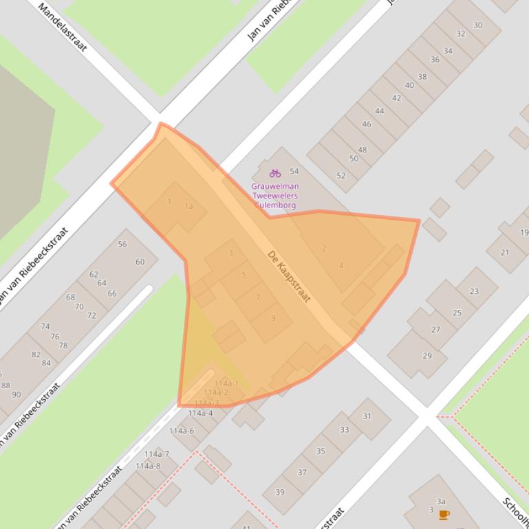 Kaart van postcodegebied 4105AG.