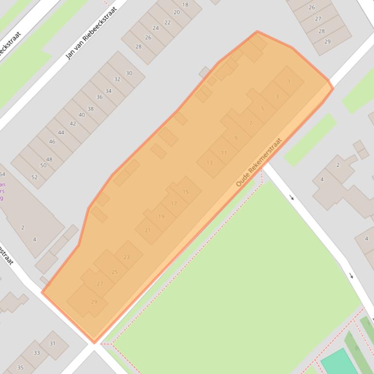 Kaart van postcodegebied 4105AH.