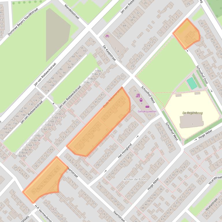 Kaart van postcodegebied 4105AK.