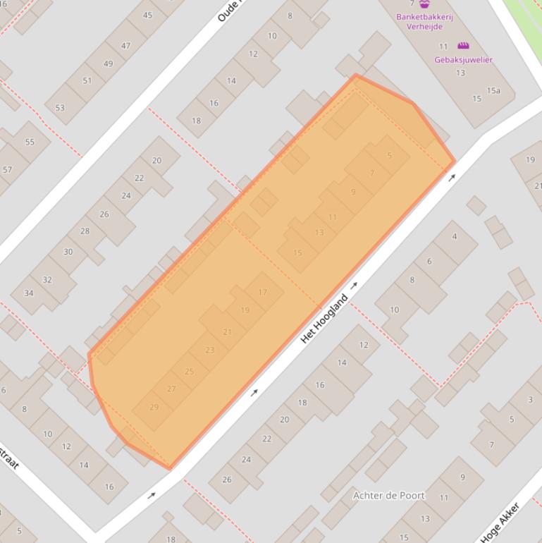 Kaart van postcodegebied 4105AM.