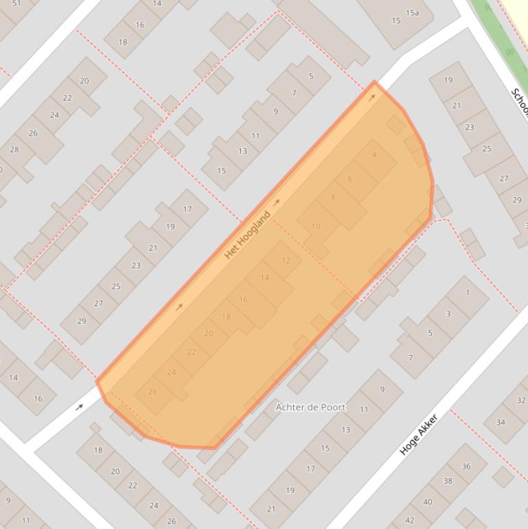 Kaart van postcodegebied 4105AN.