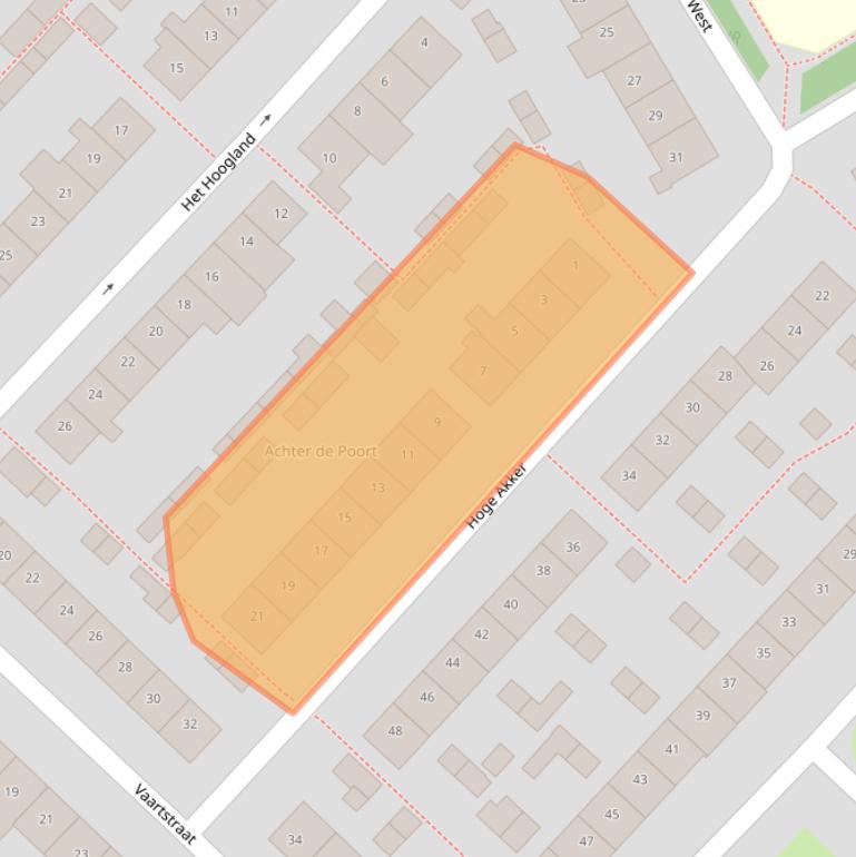 Kaart van postcodegebied 4105AP.