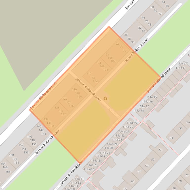 Kaart van postcodegebied 4105BD.