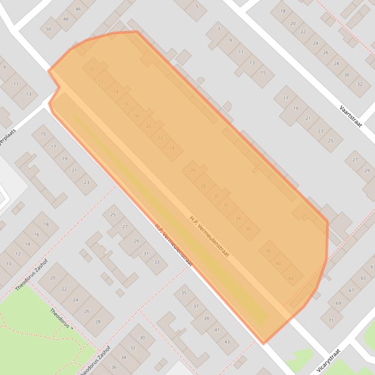 Kaart van postcodegebied 4105BL.