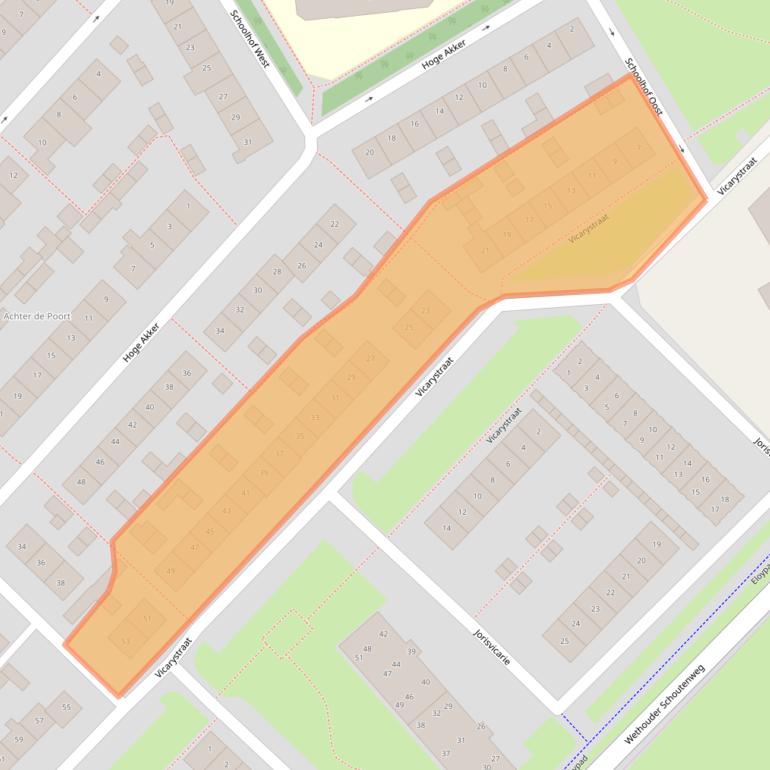 Kaart van postcodegebied 4105CA.