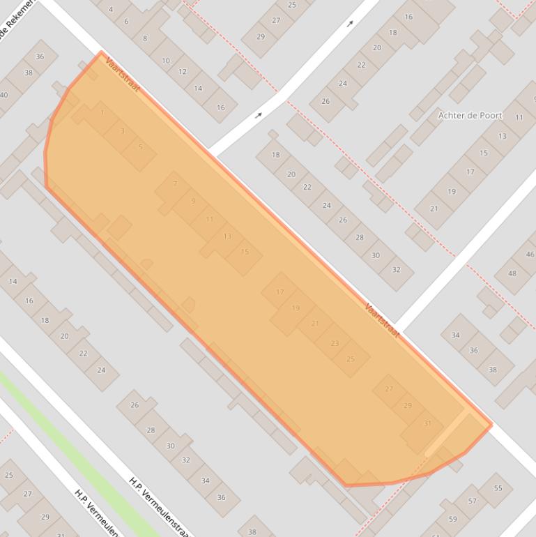 Kaart van postcodegebied 4105CH.