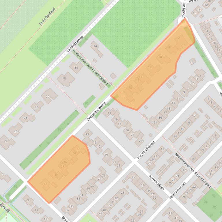 Kaart van postcodegebied 4105DB.