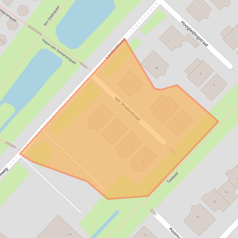 Kaart van postcodegebied 4105DR.