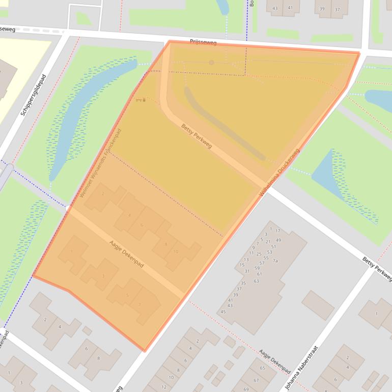 Kaart van postcodegebied 4105ES.