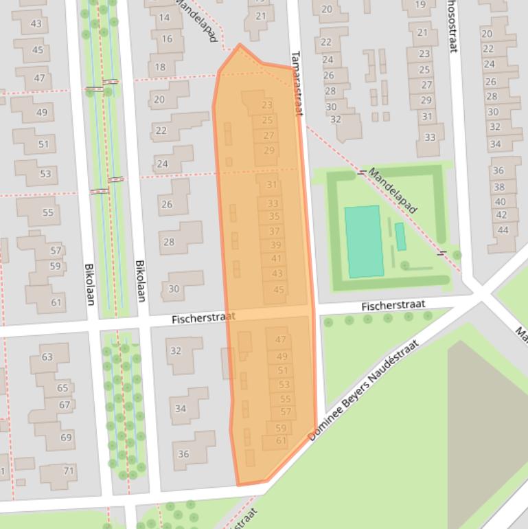 Kaart van postcodegebied 4105GG.