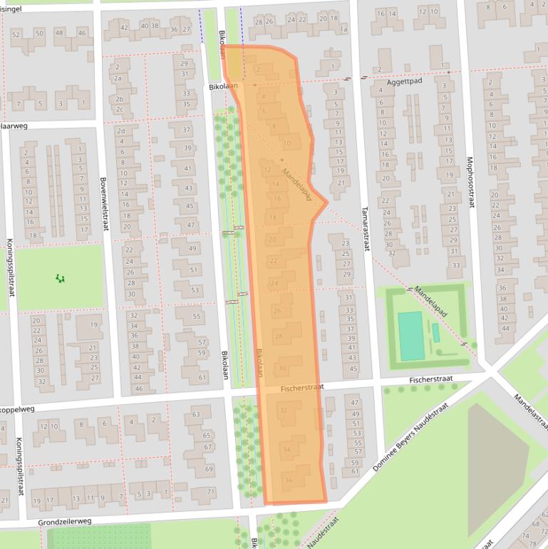 Kaart van postcodegebied 4105GH.