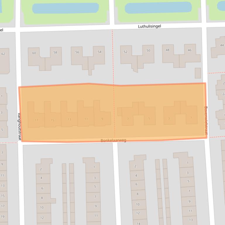 Kaart van postcodegebied 4105HG.