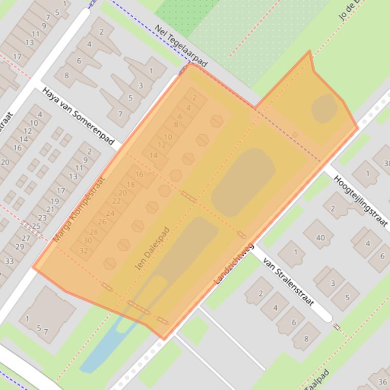 Kaart van postcodegebied 4105JD.