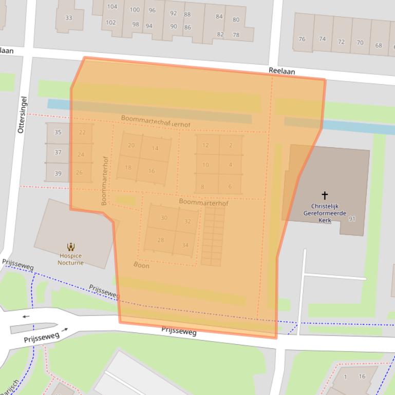 Kaart van postcodegebied 4105LC.