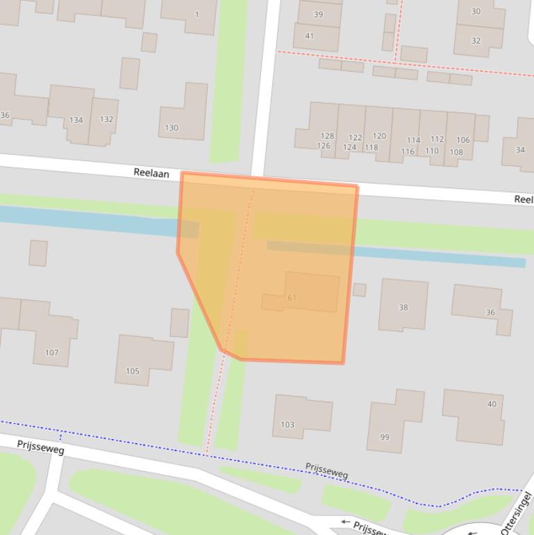 Kaart van postcodegebied 4105LD.