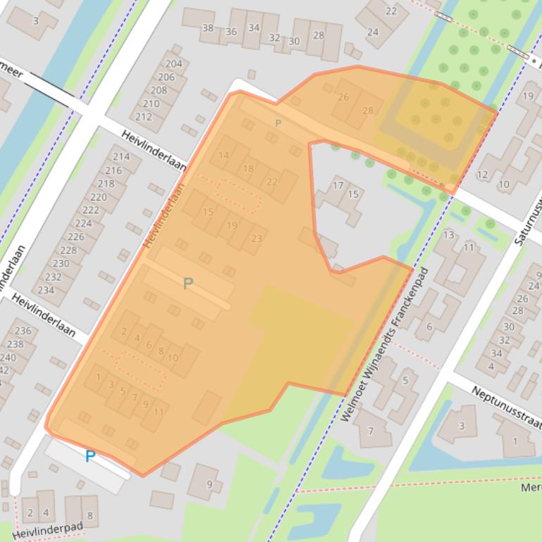 Kaart van postcodegebied 4105RC.