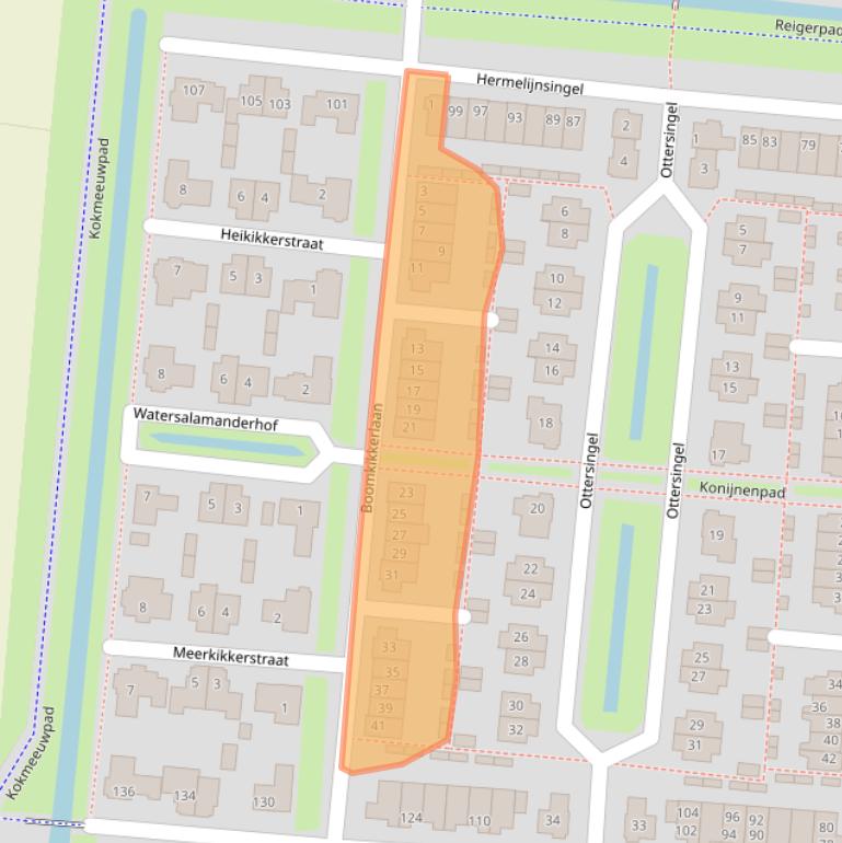 Kaart van postcodegebied 4105SB.
