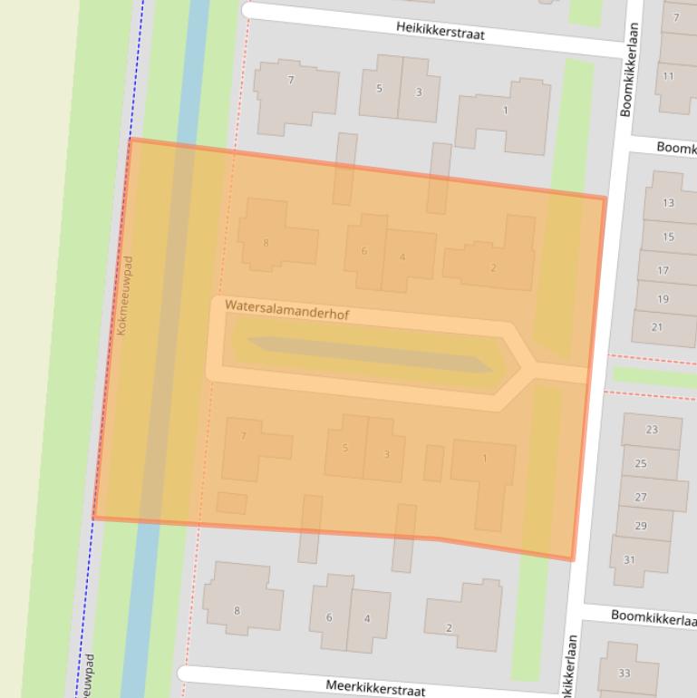 Kaart van postcodegebied 4105SE.