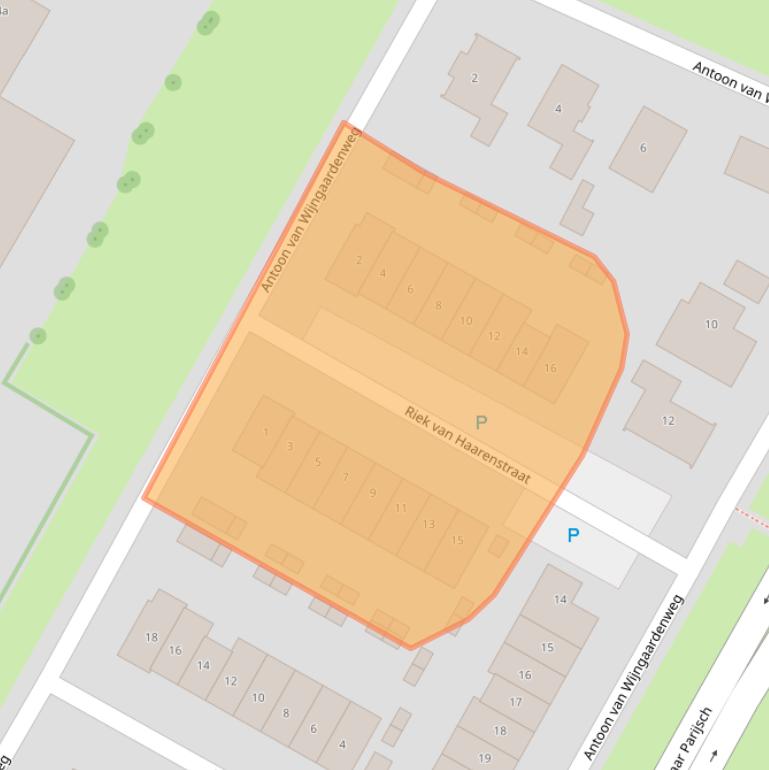 Kaart van postcodegebied 4105SK.