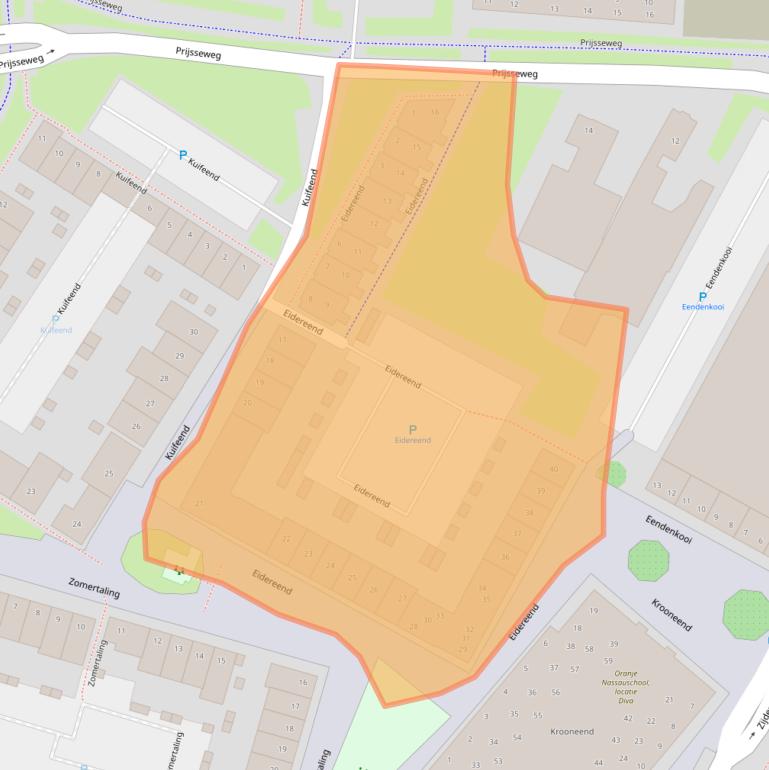 Kaart van postcodegebied 4105TP.