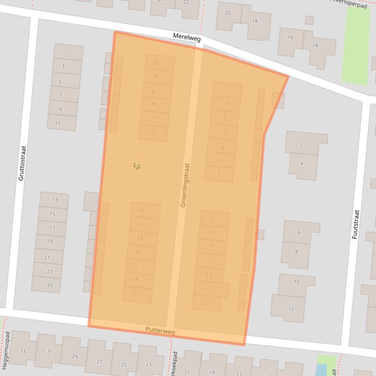 Kaart van postcodegebied 4105WT.