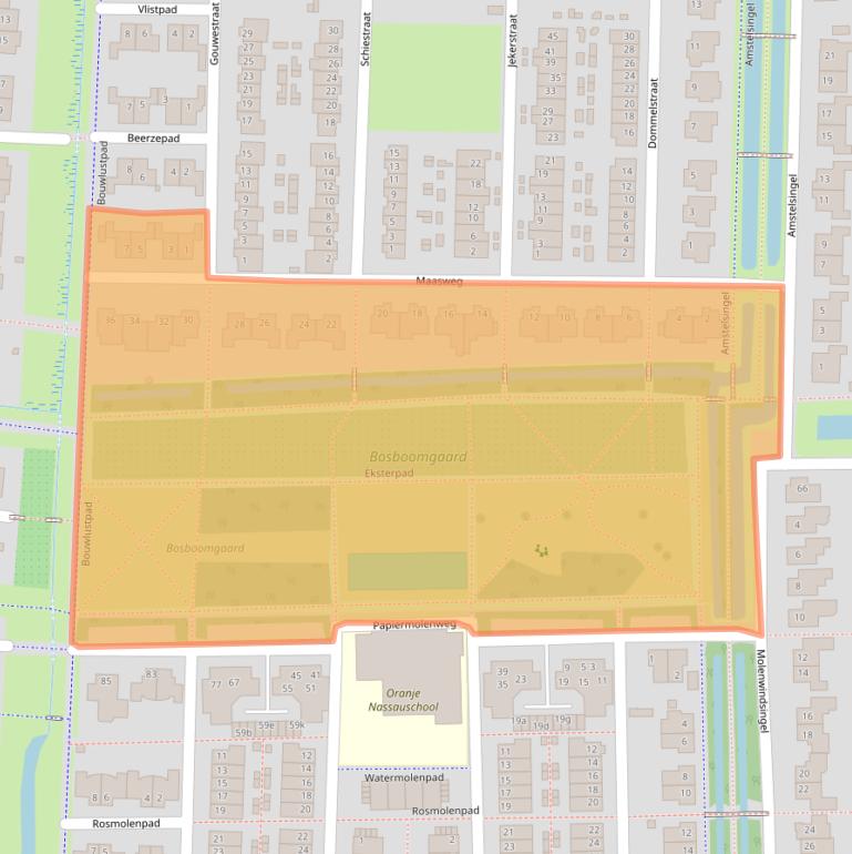 Kaart van postcodegebied 4105ZL.