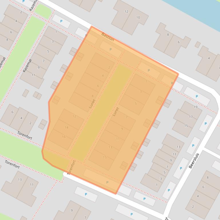 Kaart van postcodegebied 4106CD.