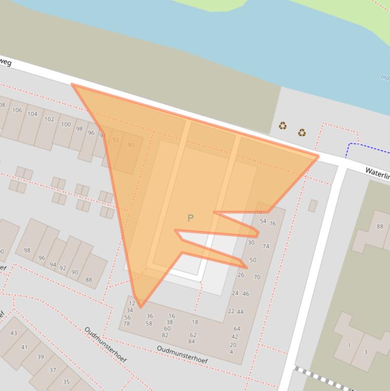 Kaart van postcodegebied 4106DB.