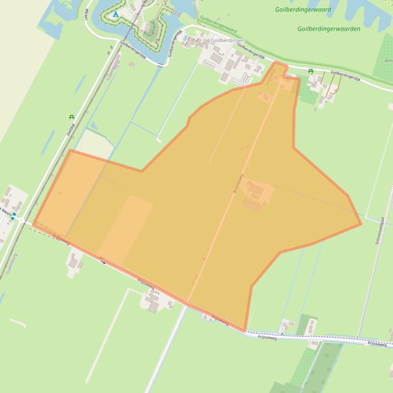 Kaart van postcodegebied 4106LD.