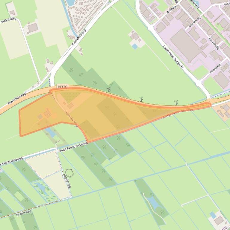 Kaart van postcodegebied 4107LH.