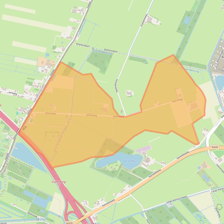 Kaart van postcodegebied 4107LK.