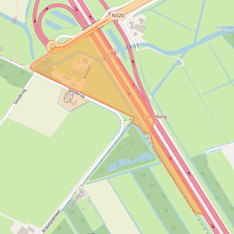 Kaart van postcodegebied 4107LN.