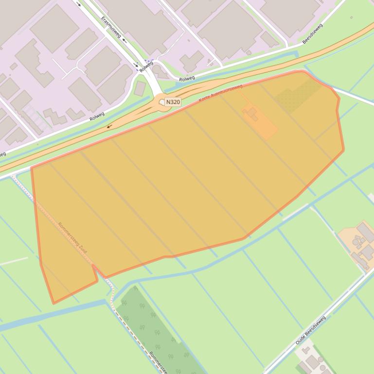 Kaart van postcodegebied 4107LZ.