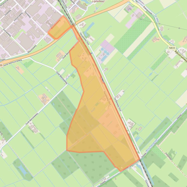 Kaart van postcodegebied 4107NA.