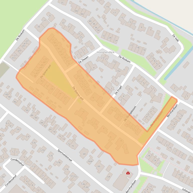 Kaart van postcodegebied 4112HG.