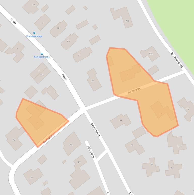 Kaart van postcodegebied 4112JC.