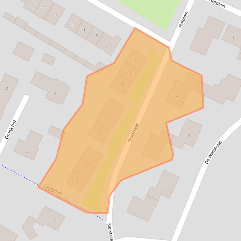 Kaart van postcodegebied 4112JX.