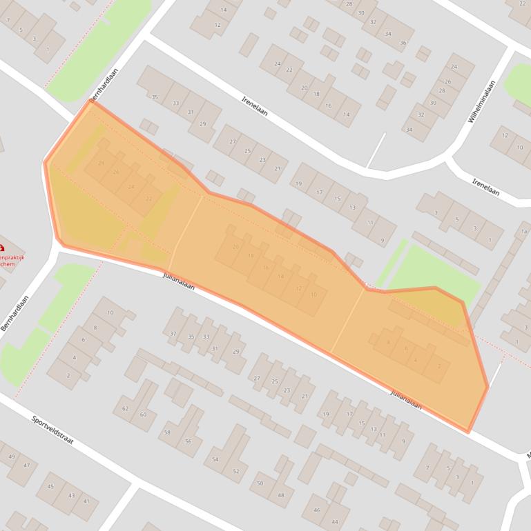 Kaart van postcodegebied 4112KG.