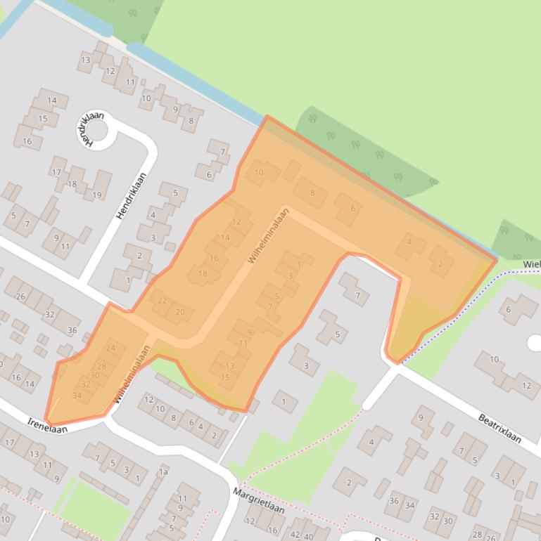 Kaart van postcodegebied 4112KS.