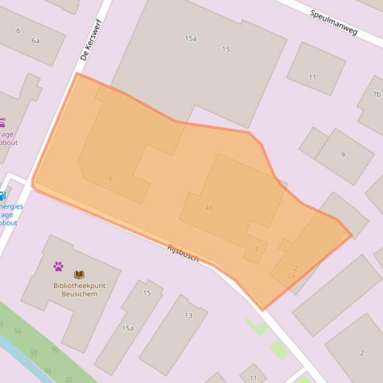 Kaart van postcodegebied 4112MC.