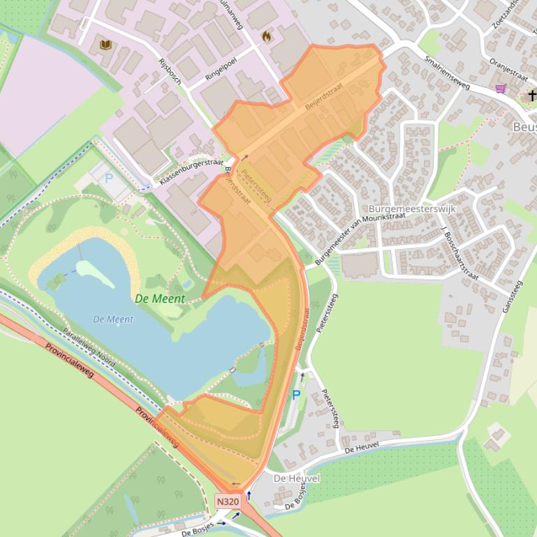 Kaart van postcodegebied 4112NE.