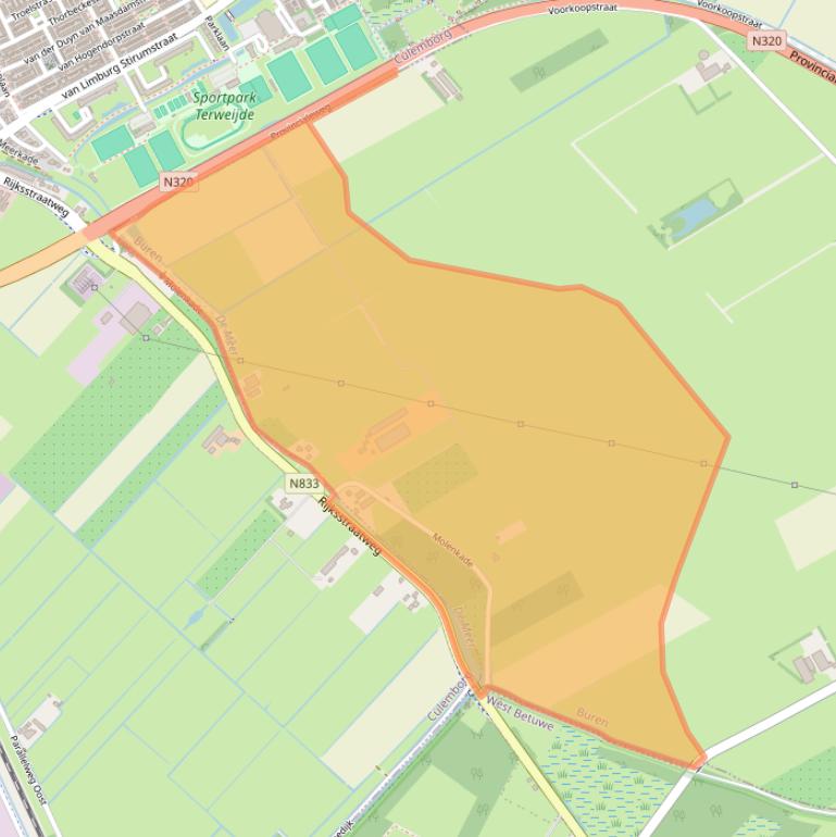 Kaart van postcodegebied 4112NK.