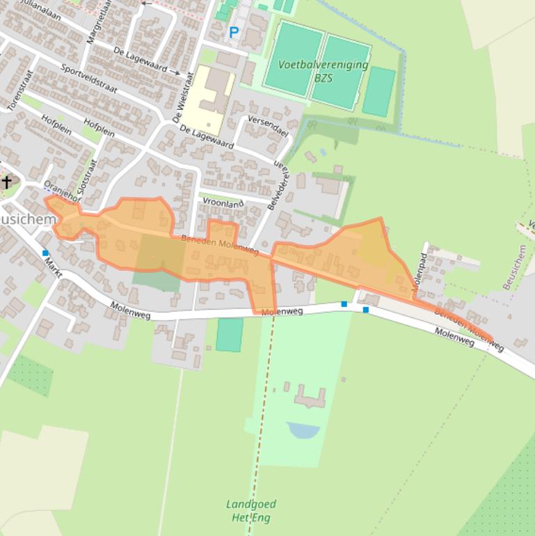 Kaart van postcodegebied 4112NS.