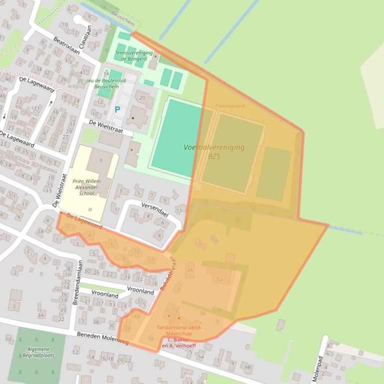 Kaart van postcodegebied 4112NX.
