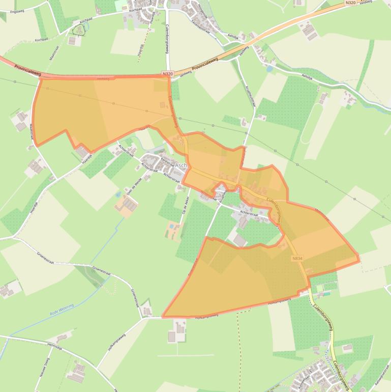 Kaart van postcodegebied 4115RM.